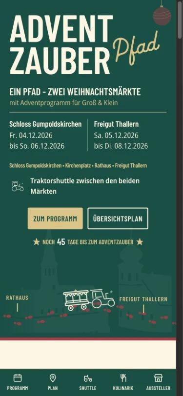 adventzauberpfad: mobile Ansicht