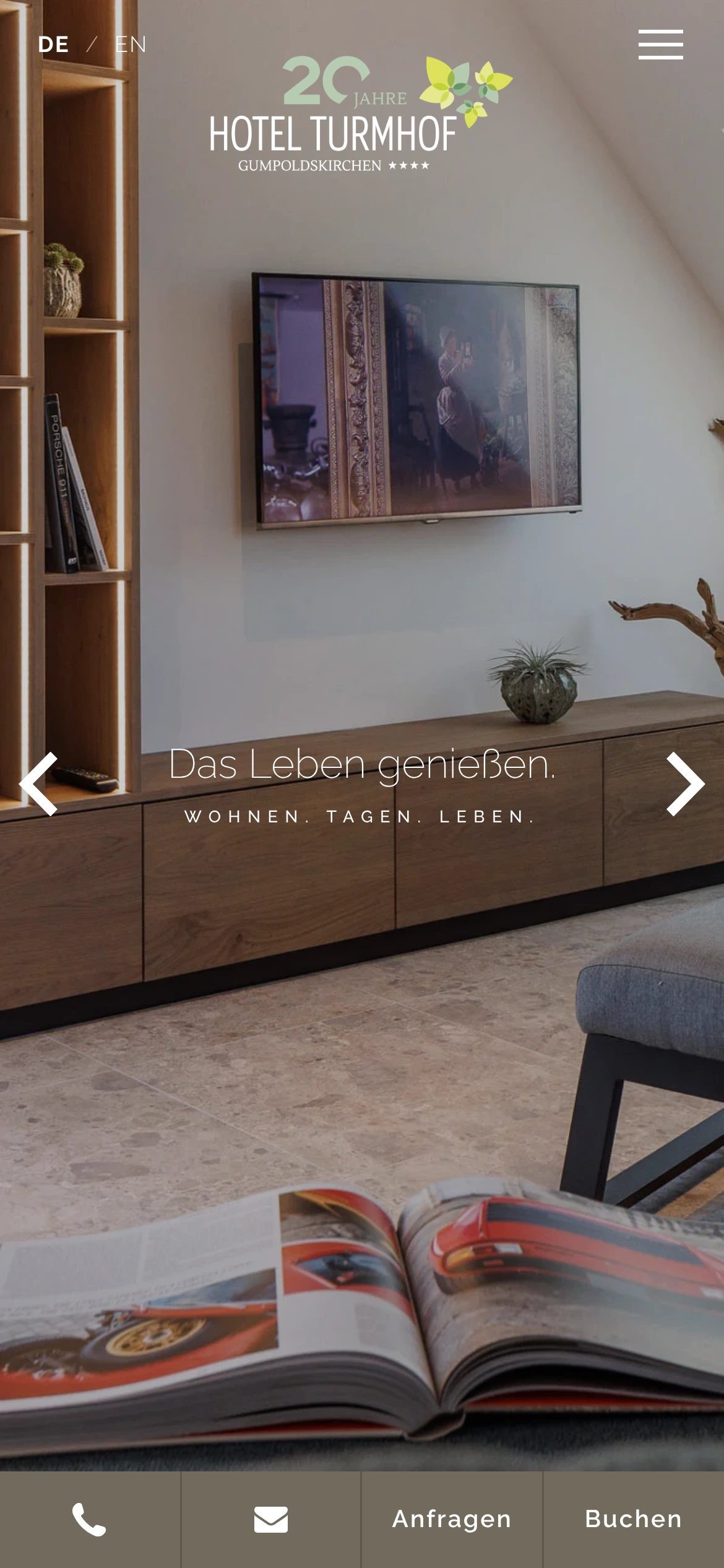 turmhof: mobile Ansicht